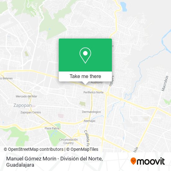 Manuel Gómez Morín - División del Norte map