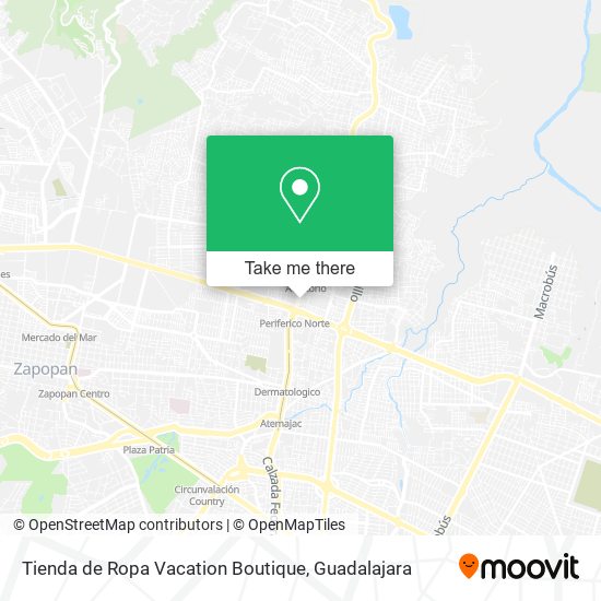 Mapa de Tienda de Ropa Vacation Boutique