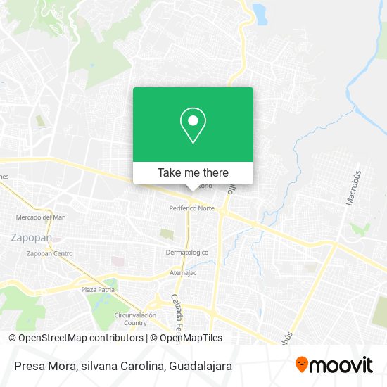 Presa Mora, silvana Carolina map