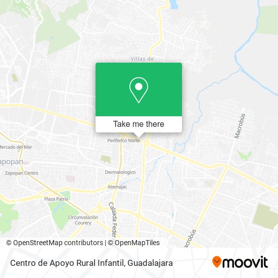 Mapa de Centro de Apoyo Rural Infantil