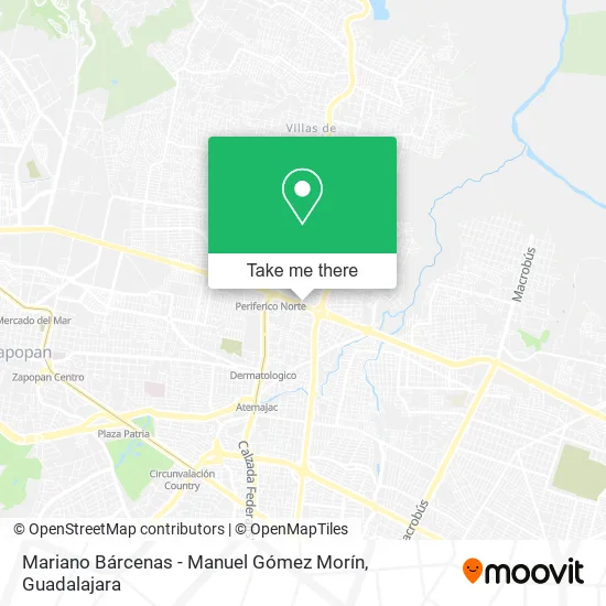Mariano Bárcenas - Manuel Gómez Morín map