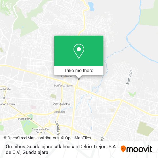 Ómnibus Guadalajara Ixtlahuacan Delrio Trejos, S.A. de C.V. map