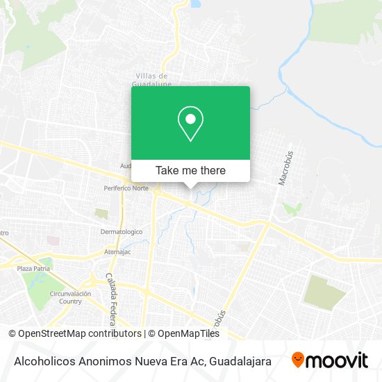 Alcoholicos Anonimos Nueva Era Ac map