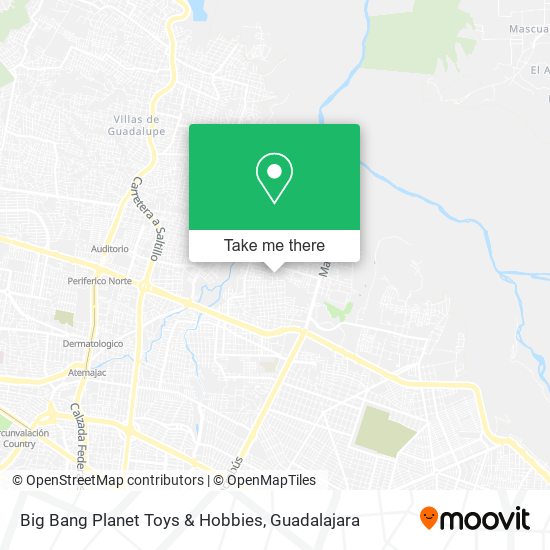 Big Bang Planet Toys & Hobbies map