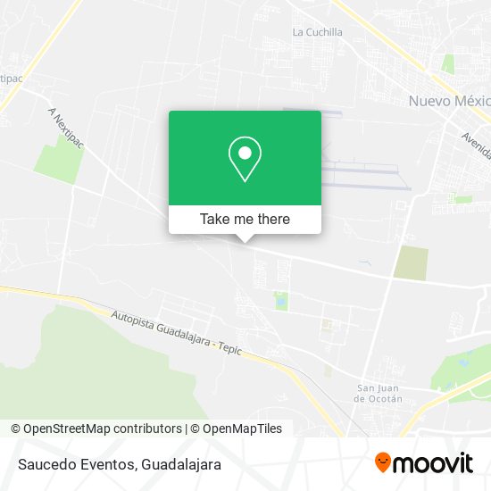 Saucedo Eventos map