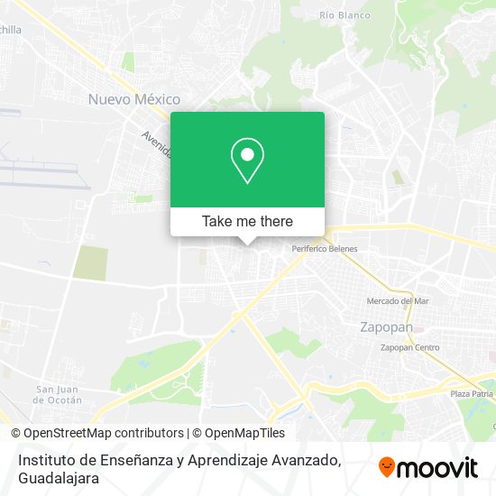 Mapa de Instituto de Enseñanza y Aprendizaje Avanzado
