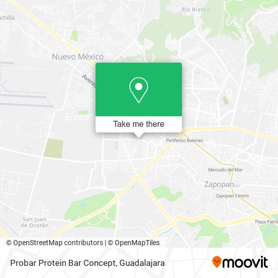 Mapa de Probar Protein Bar Concept