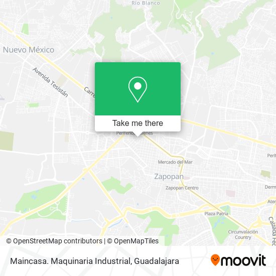 Maincasa. Maquinaria Industrial map