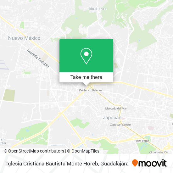 Iglesia Cristiana Bautista Monte Horeb map