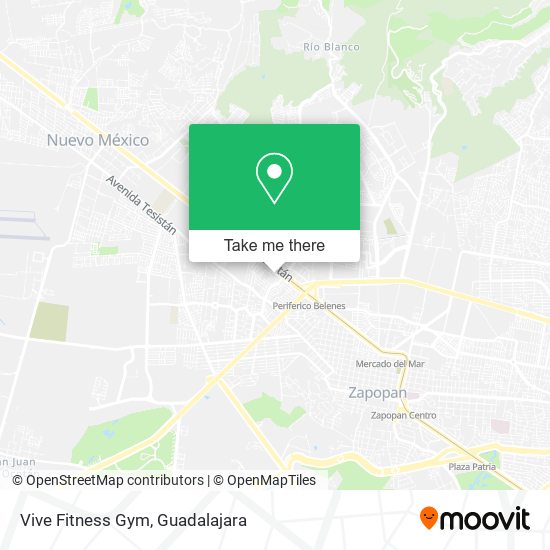 Mapa de Vive Fitness Gym