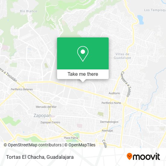 Mapa de Tortas El Chacha