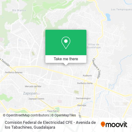 Comisión Federal de Electricidad CFE - Avenida de los Tabachines map