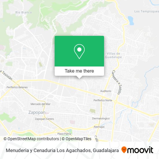 Menuderia y Cenaduria Los Agachados map