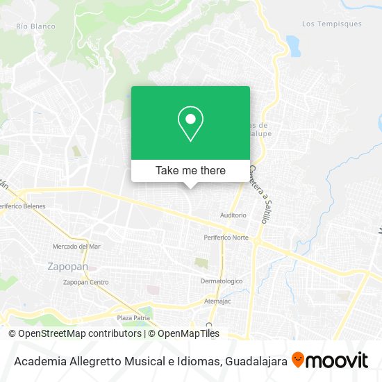 Academia Allegretto Musical e Idiomas map