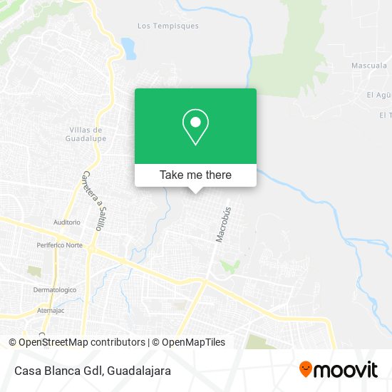 Casa Blanca Gdl map