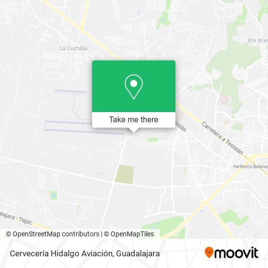 Cervecería Hidalgo Aviación map