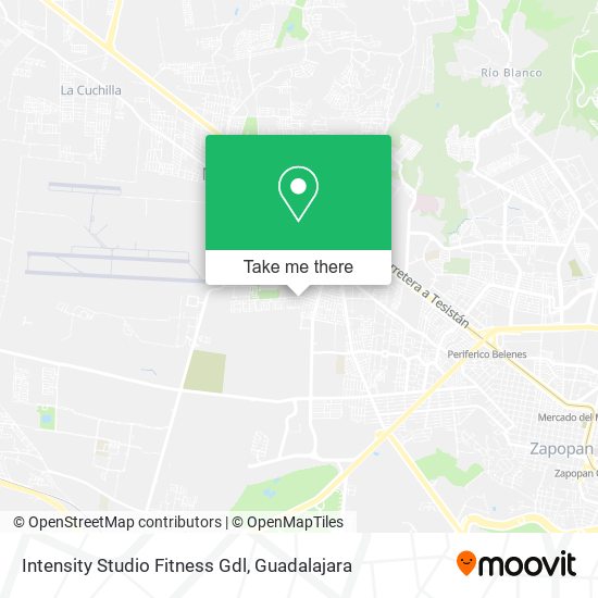 Intensity Studio Fitness Gdl map