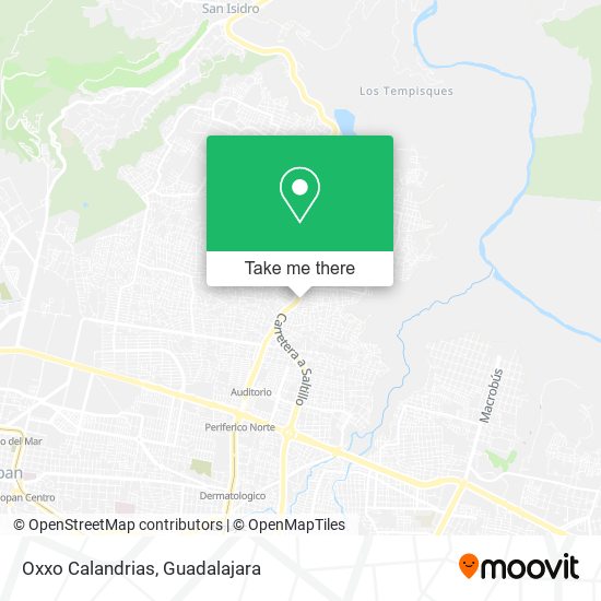 Oxxo Calandrias map