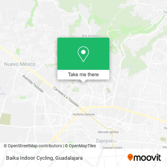 Baika Indoor Cycling map