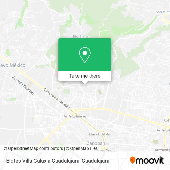 Elotes Villa Galaxia Guadalajara map