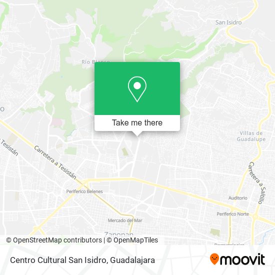 Mapa de Centro Cultural San Isidro