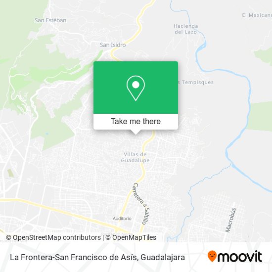 La Frontera-San Francisco de Asís map