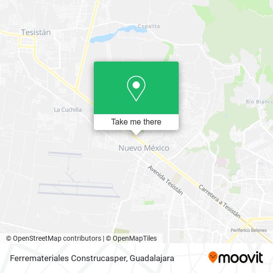 Mapa de Ferremateriales Construcasper