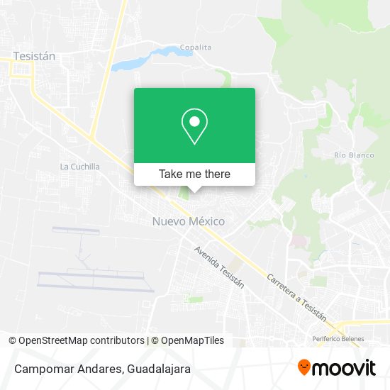 Campomar Andares map