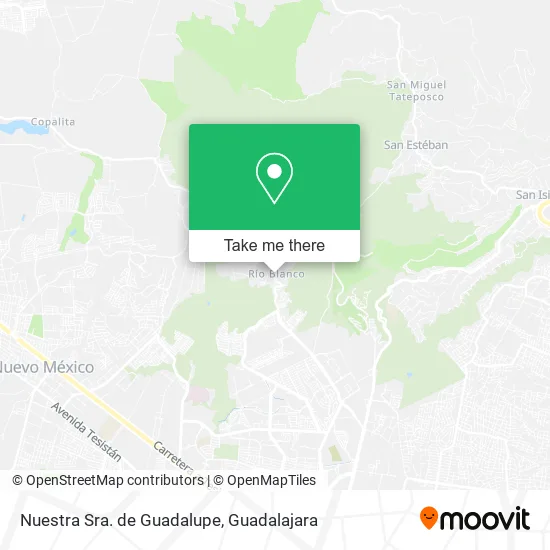 Nuestra Sra. de Guadalupe map