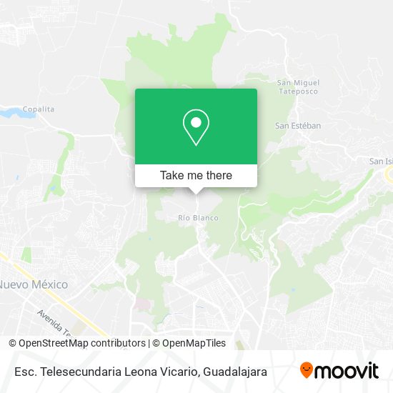 Mapa de Esc. Telesecundaria Leona Vicario