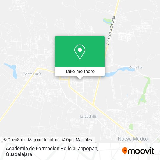 Academia de Formación Policial Zapopan map