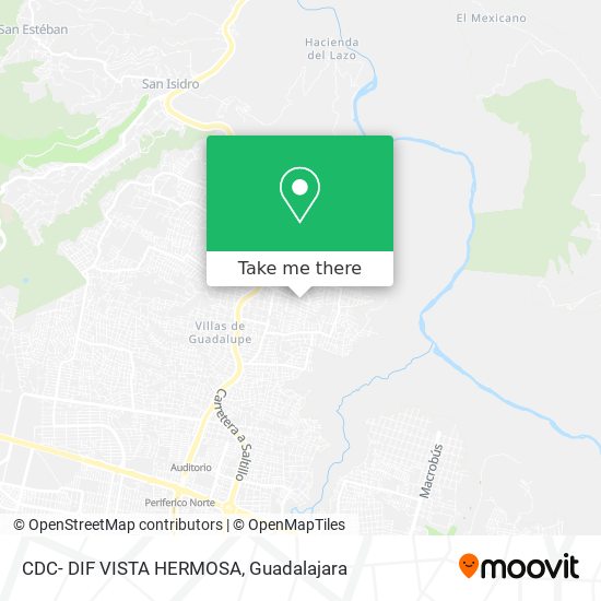 Mapa de CDC- DIF VISTA HERMOSA
