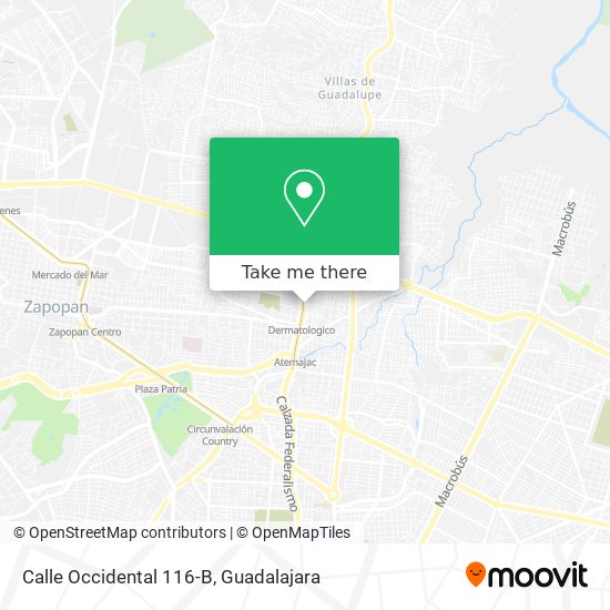 Calle Occidental 116-B map