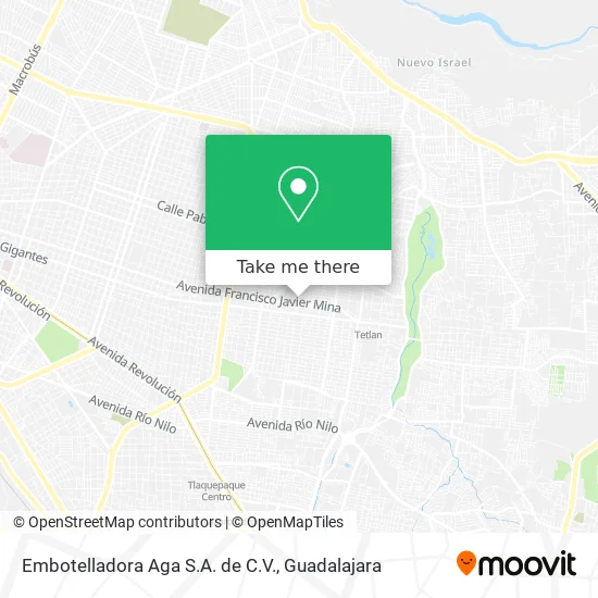 Embotelladora Aga S.A. de C.V. map
