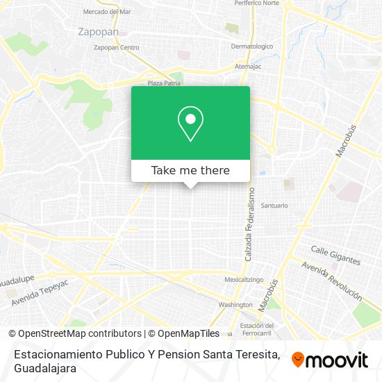 Mapa de Estacionamiento Publico Y Pension Santa Teresita