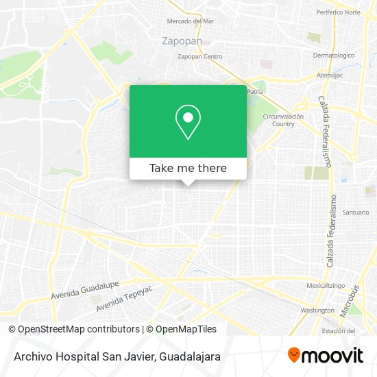 Mapa de Archivo Hospital San Javier