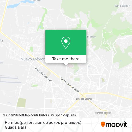 Permex (perforación de pozos profundos) map