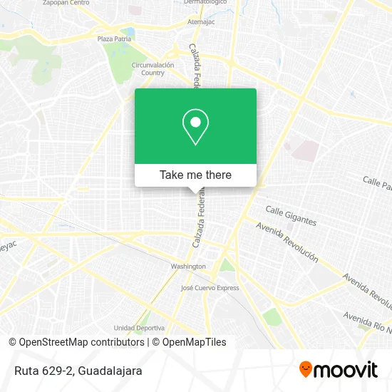Ruta 629-2 map