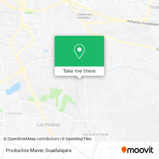 Productos Maver map