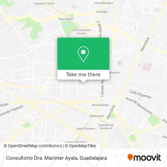 Mapa de Consultorio Dra. Marimer Ayala