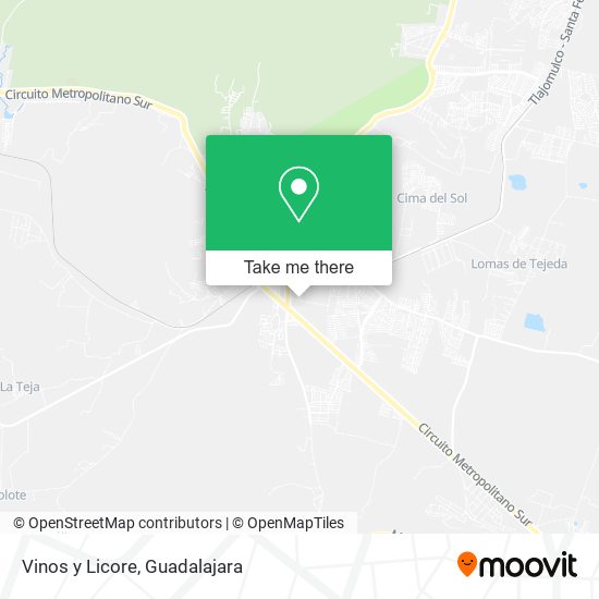Vinos y Licore map