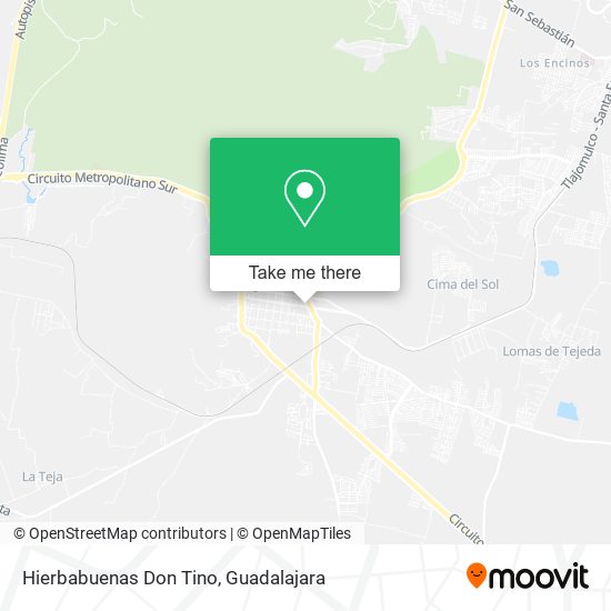 Mapa de Hierbabuenas Don Tino