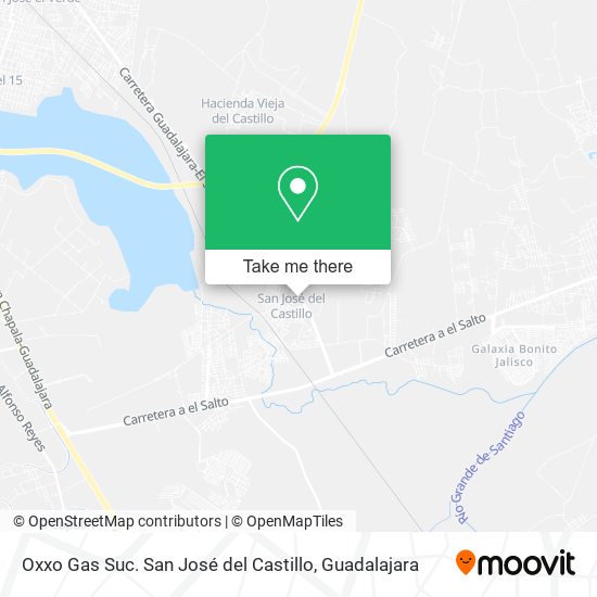 Mapa de Oxxo Gas Suc. San José del Castillo