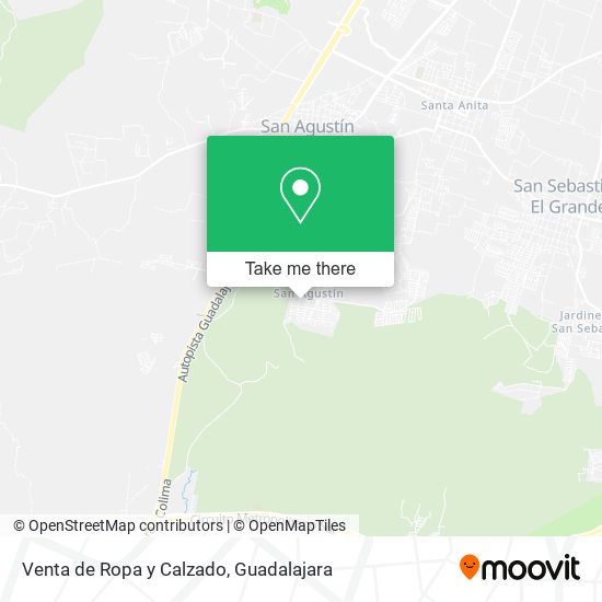 Venta de Ropa y Calzado map