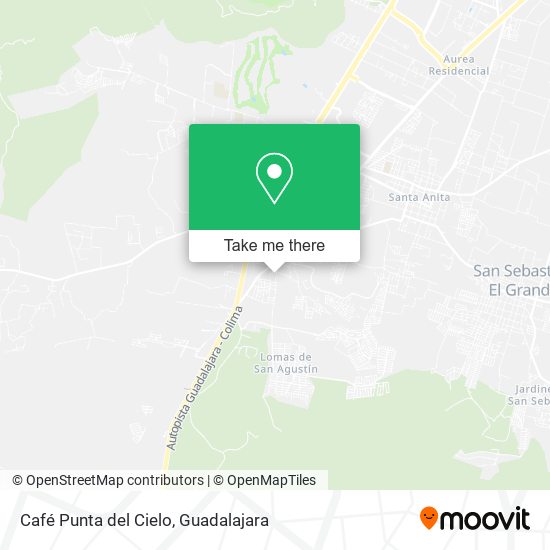 Mapa de Café Punta del Cielo