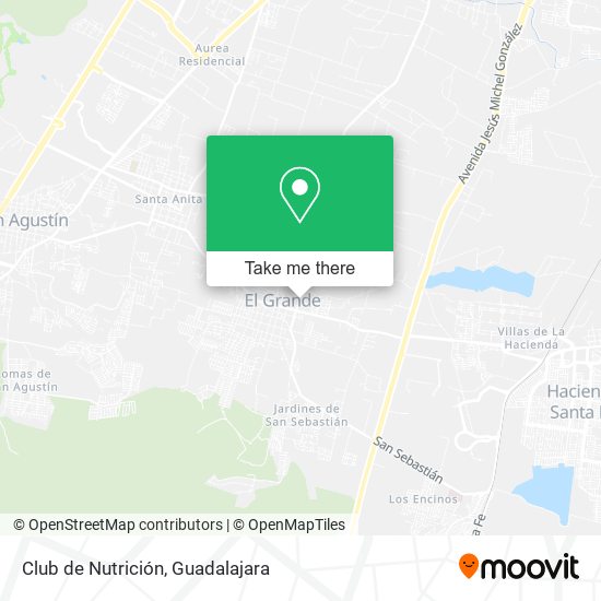 Mapa de Club de Nutrición