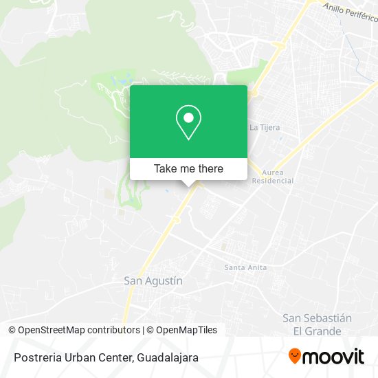 Postreria Urban Center map