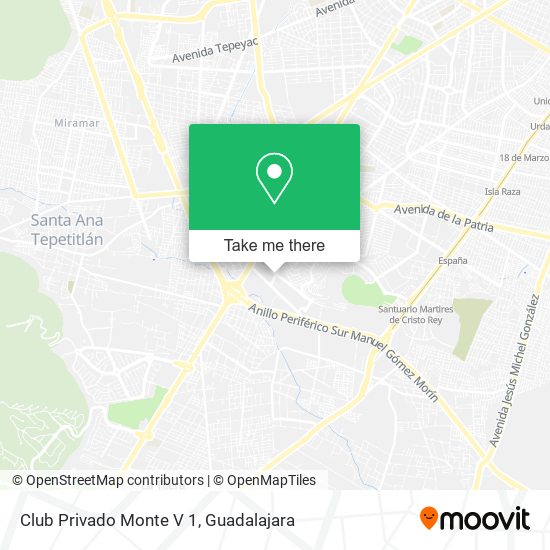 Club Privado Monte V 1 map