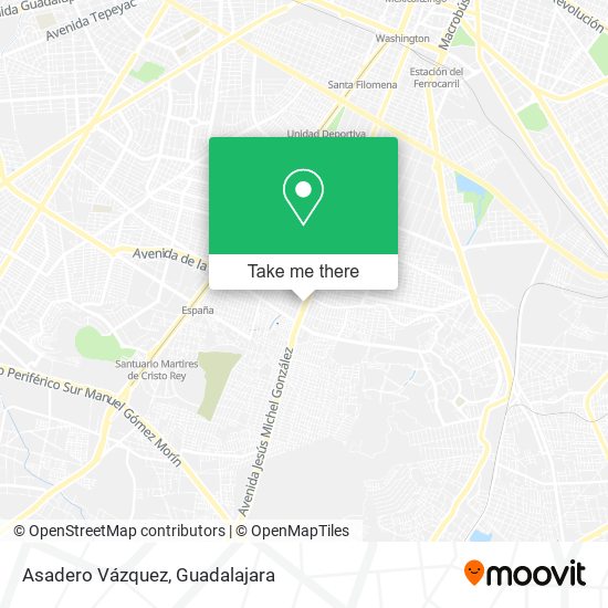 Asadero Vázquez map