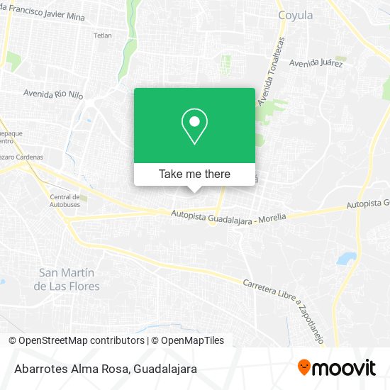 Abarrotes Alma Rosa map
